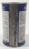 Vintage STP New Improved Oil Treatment Engine Protection 15 Imp. Flu, Ozs 0.426 Liters 5" Tall Metal Can