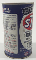 Vintage STP New Improved Oil Treatment Engine Protection 15 Imp. Flu, Ozs 0.426 Liters 5" Tall Metal Can