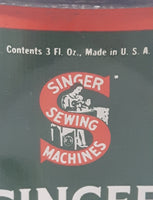 Vintage Singer Sewing Machine Oil 3 FL OZS. Tin Metal Can Handy Oiler