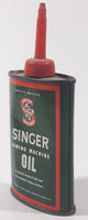 Vintage Singer Sewing Machine Oil 3 FL OZS. Tin Metal Can Handy Oiler