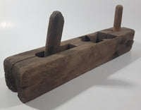 Antique Primitive Double Handle Wood Plane Tool 16" Long