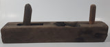 Antique Primitive Double Handle Wood Plane Tool 16" Long