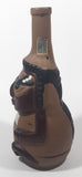 Pisco Ocucaje Spirits Peruvian Deity Shaped 9 1/2" Tall Brown Glass Beer Bottle