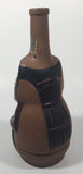 Pisco Ocucaje Spirits Peruvian Deity Shaped 9 1/2" Tall Brown Glass Beer Bottle