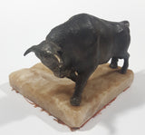 Rare Vintage Heavy Metal Bull Themed Marble Ash Tray