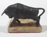 Rare Vintage Heavy Metal Bull Themed Marble Ash Tray