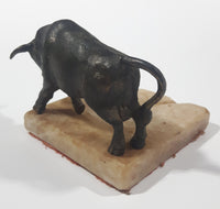 Rare Vintage Heavy Metal Bull Themed Marble Ash Tray