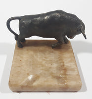 Rare Vintage Heavy Metal Bull Themed Marble Ash Tray