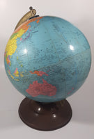 Vintage 1950s Replogle 12" Reference Globe with Metal Base