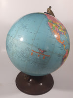 Vintage 1950s Replogle 12" Reference Globe with Metal Base