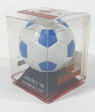 1998 Old St. Andrews Scotch Whisky France '98 World Cup White and Blue Football Soccer Ball Shaped Bottle New in Box