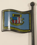 Vintage 1983 G.I. Joe Headquarters Canada Flag Pole 5 1/2" Tall Grey Plastic Toy Accessory