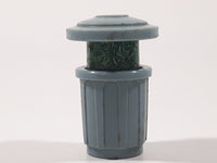 Vintage Muppets Inc Sesame Street Oscar The Grouch in Twist Pop Garbage Can 1 1/2" Tall Toy Figure
