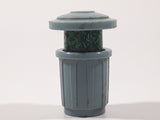 Vintage Muppets Inc Sesame Street Oscar The Grouch in Twist Pop Garbage Can 1 1/2" Tall Toy Figure