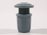 Vintage Muppets Inc Sesame Street Oscar The Grouch in Twist Pop Garbage Can 1 1/2" Tall Toy Figure