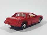 Vintage Soma Pontiac Fiero Turbo Red Die Cast Toy Car Vehicle with Opening Doors