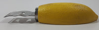 Progressus Lemon Shaped 4 3/4" Long Stainless Steel Lemon Zest Bar Tool