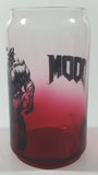 Doom Computer and Video Game Can Shaped Red and Clear 5 1/4" Tall Glass Cup