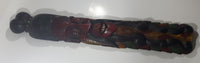 Vintage Tiki God Hand Painted Large 42" Tall Carved Wood Mask Wall Hanging