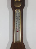 Vintage West Germany Banjo Style Wood Weather Station Barometer Hygrometer Thermometer