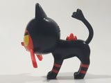 2017 McDonald's Pokemon Sun and Moon Litten Black Cat 3 1/4" Long Plastic Toy Figure