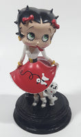 NJ Croce Betty Boop with Pudgy Dog and Red Jukebox 5 5/8" Tall Resin Figurine