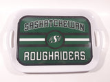 Rare 2011 The Memory Company CFL Saskatchewan Roughriders Football Team 11 1/4" x 15 3/4" Hard Plastic Beverage Serving Tray