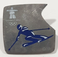 Vancouver 2010 Olympic Games Downhill Skiing 1 1/8" x 1 1/8" Metal Pin