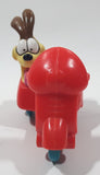 Vintage 1989 McDonald's Garfield and Odie Riding A Scooter Motorbike Toy Figure Vehicle