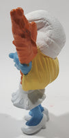 2013 Peyo Smurf "Party Planner" #2 Holding Magic Wand McDonalds Happy Meal Collectible Toy Figurine - Vietnam