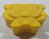 1987 Ritvik Mega Bloks 127 Yellow Cat Plastic Toy