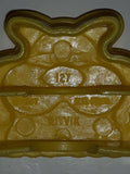 1987 Ritvik Mega Bloks 127 Yellow Cat Plastic Toy