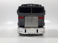 1986 Satten / Lehmann Hot Wheels Semi Tractor Truck Grey and Blue Die Cast Toy Car Vehicle