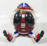 1999 Playmates Ooglies Gridiron Football Shaped 5 1/2" Tall Light Up Eyes Animated Moving Shaking Sound Making Toy Figure