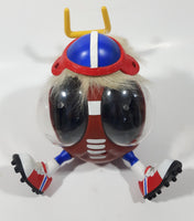 1999 Playmates Ooglies Gridiron Football Shaped 5 1/2" Tall Light Up Eyes Animated Moving Shaking Sound Making Toy Figure