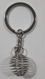 Spiral Bee Hive Shaped 3" Metal Key Chain