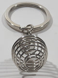 Spiral Bee Hive Shaped 3" Metal Key Chain