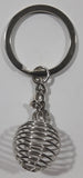 Spiral Bee Hive Shaped 3" Metal Key Chain