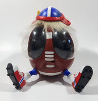 1999 Playmates Ooglies Gridiron Football Shaped 5 1/2" Tall Light Up Eyes Animated Moving Shaking Sound Making Toy Figure