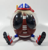 1999 Playmates Ooglies Gridiron Football Shaped 5 1/2" Tall Light Up Eyes Animated Moving Shaking Sound Making Toy Figure