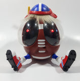 1999 Playmates Ooglies Gridiron Football Shaped 5 1/2" Tall Light Up Eyes Animated Moving Shaking Sound Making Toy Figure