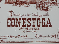 Antique Thank you for dealing with Conestoga Auto Sales Ltd 6" x 6" Ceramic Tile Trivet Chilliwack, B.C.