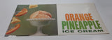 Vintage Orange Pineapple Ice Cream Store Window Advertisement