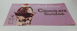 Vintage Dutch Treat! Chocolate Sundae Store Window Advertisement
