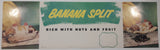 Vintage Banana Split Rich With Nuts And Fruit Store Window Advertisement