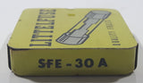 Vintage Littelfuse Quality Fuses SFE-30A Small Tin with 5 New Fuses