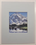 1993 J. Van Straalen Purple Mountain Majesty 4 3/4" x 5 1/4" Painting Print