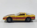 2006 Hot Wheels 1980 Corvette Yellow Die Cast Toy Car Vehicle