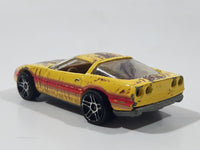 2006 Hot Wheels 1980 Corvette Yellow Die Cast Toy Car Vehicle