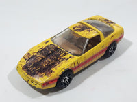 2006 Hot Wheels 1980 Corvette Yellow Die Cast Toy Car Vehicle